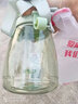 DFIFAN網(wǎng)紅水杯女可愛大容量吸管杯學(xué)生運動水杯夏天便攜塑料杯子成人包包杯雙飲杯高顏值少女大肚杯子 艾綠色（1300ML+貼紙+杯刷+吸管刷） 曬單實拍圖