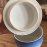 美濃燒（Mino Yaki）有田燒錦地七寶茶帶蓋陶瓷功夫茶杯釉下彩唐草高檔個人專用 晴空碧帶蓋茶杯 曬單實拍圖