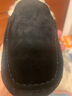 OZZEG澳洲豆豆鞋男士冬季休閑棉鞋保暖加絨羊皮毛一體磨砂駕車(chē)真皮鞋 黑色 41 曬單實(shí)拍圖