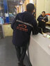 浩杰美依中石化加汽石油冬季棉襖加油站防靜電工作服棉衣男防寒服厚可拆卸 藏藍棉衣+藏藍棉褲 XL /175 曬單實(shí)拍圖
