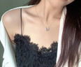 法蔻（farcoko）一鹿有你項鏈女新款銀鎖骨鏈新年生日七夕情人節禮物送女友送老婆 藍鉆 曬單實(shí)拍圖