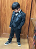 羅蒙男童西裝兒童燕尾服套裝2025新款花童禮服中大童男童走秀演出 四件套：上衣+褲子+馬甲+領(lǐng)結 130 曬單實(shí)拍圖