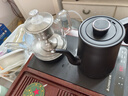 志高（CHIGO） 全自動(dòng)上水壺電熱水壺燒水茶具套裝燒水器電茶爐玻璃燒水壺電茶壺自動(dòng)茶具燒水機泡茶機 316磨砂黑底部上水（煮茶款） 0.8L 曬單實(shí)拍圖