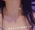 歐若曼長(cháng)安幽夢(mèng)琉璃星月項鏈女孩學(xué)生漢服配飾閨蜜項鏈兩人古風(fēng)銀鎖骨鏈文藝軍戀異地定情信物圣誕禮物送女友 月亮星星項鏈 曬單實(shí)拍圖