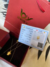慶怡珠寶 生肖猴黃金吊墜 金猴本命年小猴子項(xiàng)鏈 999足金掛墜 猴+S925鏈 約1.22g-1.39g 曬單實(shí)拍圖