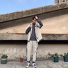 NASA RHUDE衣套裝男寬松春季青少年潮流加絨外套休閑運(yùn)動(dòng)套裝男春秋款衣服 N0713黑色(兩件套) XL (推薦體重135-155斤) 曬單實(shí)拍圖