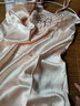 一米畫(huà)紗 吊帶睡裙女夏天性感睡衣薄款冰絲  女士仿絲真絲連體家居服 米白色 均碼 曬單實(shí)拍圖