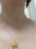 福萌黃金肖邦項(xiàng)鏈女士款o字鏈時(shí)尚足金鎖骨鏈項(xiàng)鏈 新款o字鏈約45cm(約1.45g) 曬單實(shí)拍圖