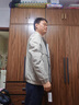 羅蒙（ROMON）男士外套春秋季2026新款高級感夾克男裝時(shí)尚潮流褂子休閑百搭衣服 卡其色【常規款】 XL 175 曬單實(shí)拍圖