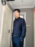 沙馳SATCHI男士襯衫2024秋冬新款速干云朵超柔莫代爾長(cháng)袖襯衫【耐皺易打理】 藏青 42 曬單實(shí)拍圖