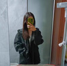 依伊純休閑情侶連帽沖鋒衣外套女2024春秋季新款工裝夾克寬松棒球服上衣 黑色 L 曬單實(shí)拍圖