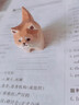木雕小柴犬橘貓桌面擺件客廳臥室手工藝品裝飾品造景七夕520禮物 2只木雕擺件 【柴犬+傲嬌貓】 曬單實(shí)拍圖