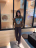小允星（xiaoyunxing）灰色運(yùn)動(dòng)褲女秋冬新款寬松中線束腳褲百搭顯瘦休閑褲ins學(xué)生褲子 深灰色 不加絨 M 建議100-110斤 曬單實(shí)拍圖
