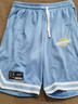有志者（UZIS）籃球褲 無(wú)界 男夏季美式運動(dòng)潮流五分寬松短褲訓練球褲[無(wú)前] 藍色 XL 曬單實(shí)拍圖