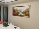 帝旗純手繪風(fēng)景油畫(huà)歐式客廳裝飾畫(huà)沙發(fā)背景墻壁畫(huà)現代山水畫(huà)掛畫(huà)定制 5140金實(shí)木框 160X80 曬單實(shí)拍圖