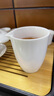 唐帕冰種玉瓷功夫茶具茶杯套裝家用德化羊脂玉白瓷蓋碗茶杯禮盒裝11頭 竹段杯套裝 曬單實(shí)拍圖
