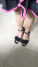女童鞋新款夏季韩版女童凉鞋学生中大童小女孩儿童公主鞋高跟鞋 黑色 32码内长19.8cm 实拍图