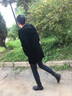 豪賓萊（haobinlai）真皮皮衣男海寧綿羊皮西裝時(shí)尚休閑修身西服男裝外套 黑色 M 曬單實(shí)拍圖