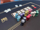 POKERABOVE德州撲克籌碼套裝陶瓷籌碼套裝帶面值籌碼可定制（哥特帶面值） 500片套裝（CL黑EVA碼箱裝） 曬單實(shí)拍圖