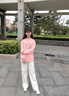 優(yōu)優(yōu)1點（Yoyo one）女童褲子春秋裝兒童闊腿褲白色春秋童裝長褲女大童運動衛(wèi)褲 15046米白色【春秋不加絨】 160 曬單實拍圖