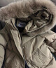 鴨鴨（YAYA）中年媽媽羽絨服女2024新款氣質(zhì)中老年女裝冬季老人過年送禮厚外套 咖色 3XL (180) 曬單實(shí)拍圖