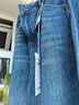 真維斯牛仔褲女2025秋冬新款顯瘦小個(gè)子寬松直筒褲高腰潮流拖地闊腿褲女 復古九分 XL 曬單實(shí)拍圖