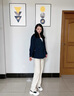 clotho Rennie品牌女裝小個(gè)子短款風(fēng)衣女2025春秋季新款時(shí)尚休閑氣質(zhì)顯瘦外套 藏青色 M 曬單實(shí)拍圖