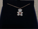 施华洛世奇（SWAROVSKI）【生日礼物】施华洛世奇 TEDDY 心动小熊 项链 泰迪熊造型 镀玫瑰金色 5452026 实拍图