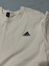 adidas情侶休閑純棉上衣圓領(lǐng)短袖T恤男女夏季阿迪達(dá)斯官方輕運(yùn)動(dòng) 米白 2XL 曬單實(shí)拍圖