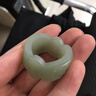 昆玉謠和田玉饕餮紋玉扳指男 天然玉石指環(huán) 獸面紋貔貅戒指 可定制 附證書(shū) 和田玉晴水料 直徑定制 曬單實(shí)拍圖
