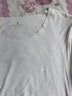 夢(mèng)特嬌莫代爾長(cháng)袖打底衫男士?jì)却罴兩镆卤】顭o(wú)痕上衣春秋款基礎打底衣 玉石白 2XL 【適合150-170斤】 曬單實(shí)拍圖