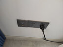 普聯(lián)（TP-LINK） 1200M無(wú)線(xiàn)AP面板千兆5G雙頻 智能wifi全屋覆蓋大戶(hù)型穩定穿墻86型面板 【套裝】4個(gè)面板+5口路由【深空銀】 曬單實(shí)拍圖
