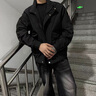 喬易倫潮牌工裝外套男春秋款痞帥立領(lǐng)夾克男2025年新款男士加絨男裝褂子 卡其色 M 曬單實(shí)拍圖