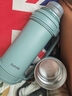 蘇泊爾（SUPOR）保溫壺304不銹鋼戶(hù)外旅行壺便攜保溫水壺大容量運動(dòng)水壺暖水瓶 營(yíng)地綠2L+背帶【全鋼杯蓋】 曬單實(shí)拍圖