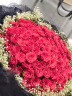花递鲜花速递99朵玫瑰花束生日礼物送女友老婆北京上海全国同城配送 99朵红玫瑰-求婚款|JD048 平时价 实拍图