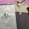 羅蒙（ROMON）短袖T恤男士夏季薄款休閑彈力透氣拼色POLO衫男裝YK66 灰藍(lán) L 曬單實(shí)拍圖