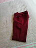 嘜伊衣春秋冬季打底褲女外穿高腰九分鉛筆小腳褲顯瘦緊身保暖加絨褲子 酒紅長(cháng)褲（不加絨） XL 曬單實(shí)拍圖