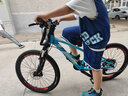 MARMOT兒童自行車(chē)變速青少年山地車(chē)運動(dòng)騎行單車(chē)藍白黑-碟剎 適合140cm-155cm 曬單實(shí)拍圖