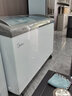 美的（Midea）展示柜冰柜商用臥式大容量超市玻璃門(mén)島柜速凍柜海鮮柜雪糕展示柜小型冷藏冷凍柜啤酒飲料冰柜 336L【雪糕展示柜】336HKMA 曬單實(shí)拍圖