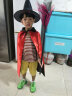 sanlebaby万圣节服装儿童面具女巫披风道具男孩女孩cosplay女童幼儿园演出 红色女巫披风+帽子+扫把 实拍图
