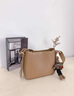 KINSTRDZ真皮單肩斜挎包包女新款秋冬高級感小眾通勤水桶包生日禮物 棕色 曬單實(shí)拍圖