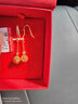 千影珠寶黃金耳環(huán)9999足金女款轉(zhuǎn)運珠繡球真金耳飾結(jié)婚素金耳墜送媽媽 重約3.90-4.1g(含工費30) 曬單實拍圖