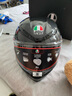 AGV K6S碳芳綸纖維大尾翼摩托車(chē)頭盔機車(chē)全盔賽車(chē)男女四季通風(fēng)3C FLASH MATT BLACK GREY RED M（適合55-56頭圍） 曬單實(shí)拍圖