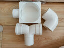 一靚馬桶移位器扁管配件 PVC110渠道型扁管直接三通彎頭三通加大加厚 渠道型帶膠圈下彎頭 曬單實(shí)拍圖