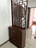 宿派屏風(fēng)隔斷客廳新款入戶(hù)門(mén)廳玄關(guān)柜遮擋新中式置物架進(jìn)門(mén)鞋柜酒柜 福字抽屜款上下柜60*30*200 上門(mén)包安裝 曬單實(shí)拍圖