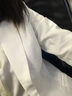 顏域簡(jiǎn)約半袖西裝外套女夏裝2025年通勤顯瘦氣質(zhì)短款西服 白色1  M  曬單實(shí)拍圖