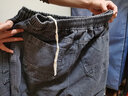 寫(xiě)璇春秋季男士牛仔褲寬松彈力大碼運動(dòng)九分褲休閑哈倫褲工裝褲束腳褲 【2條裝】510灰色+510黑色 L 建議【105-120斤 曬單實(shí)拍圖