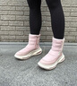 COZY STEPS可至【方槍槍同款】女士冬季新款厚底羊皮毛一體保暖防滑雪地靴 復古煙粉+暖意灰白 36 曬單實(shí)拍圖