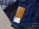 君佬男士牛仔褲寬松直筒春秋厚款高腰深檔褲子商務(wù)休閑男褲彈力 牛仔褲明口袋 34號碼腰圍二尺七 曬單實(shí)拍圖