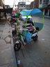 馨顏電動(dòng)車擋風(fēng)被春夏季電瓶車擋風(fēng)衣防曬防走光夏季薄款帶口罩擋風(fēng)罩 蝴蝶桃粉色 曬單實(shí)拍圖